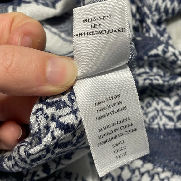 Rails Lily Blouse in Sapphire Jacquard - Picture 7 of 14